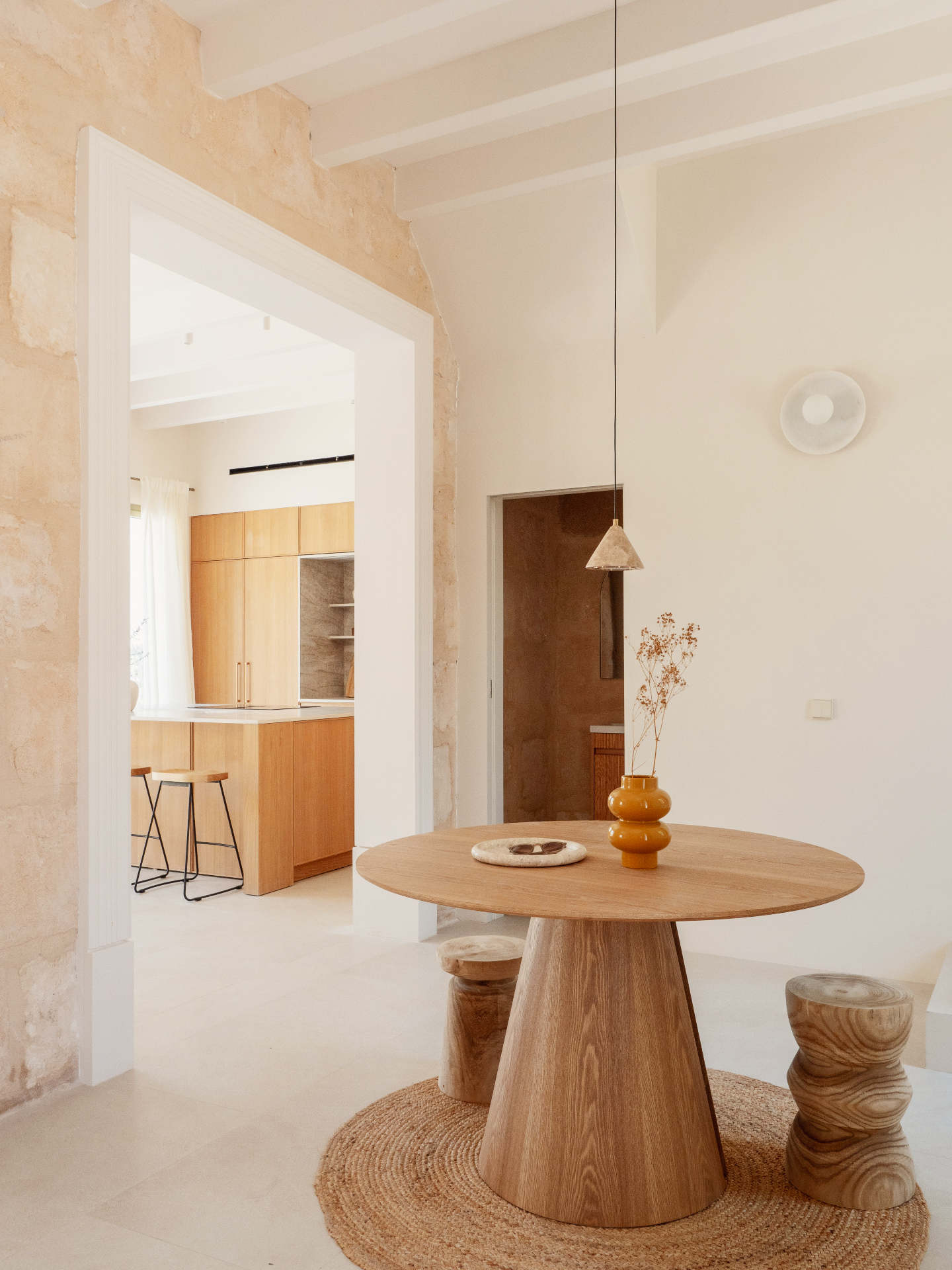 Dining and kitchen